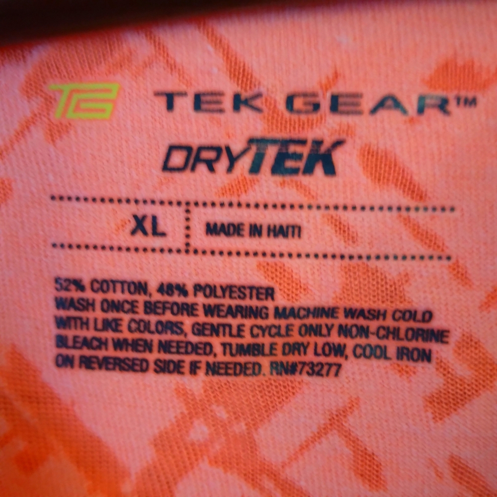 Tek Gear Women's Essential Tee- Orange- XL - Picture 4 of 7